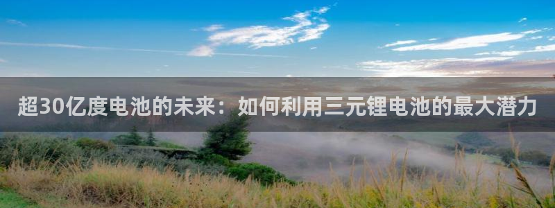 tp下载钱包：超30亿度电池的未来：如何利用三元锂电池的最大潜力